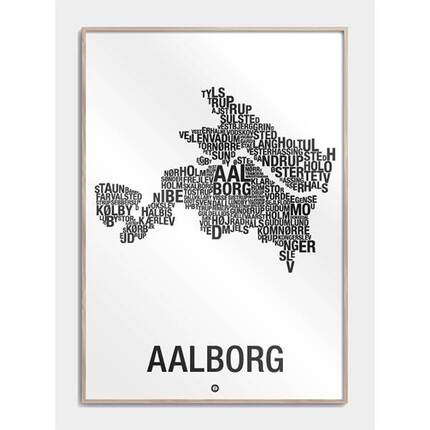 Citatplakat Aalborg by plakat 29,7x42 cm